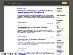 Sites similar to robsnotebook.com