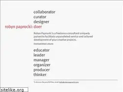 Sites similar to robynpaprocki.com