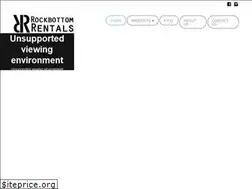 Sites similar to rockbottomrentals.com