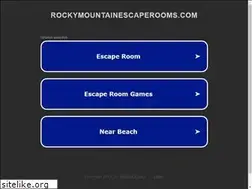 Sites similar to rockymountainescaperooms.com