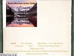 Sites similar to rockymountainguitarcamp.org