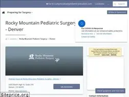 Sites similar to rockymountainkidssurgery.com