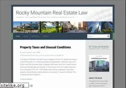 Sites similar to rockymountainrealestatelaw.com