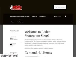 Sites similar to rodeomonogramshop.com