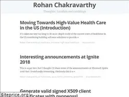 Sites similar to rohanc.me