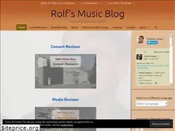 Sites similar to rolf-musicblog.net