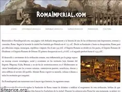 Sites similar to romaimperial.com