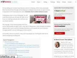 Sites similar to romancescams.org