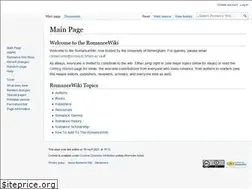 Sites similar to romancewiki.com