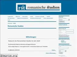 Sites similar to romanischestudien.de