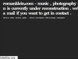 Sites similar to romanklein.com