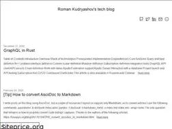 Sites similar to romankudryashov.com