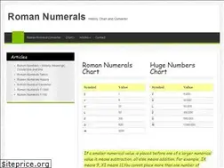 Sites similar to romannumerals.info