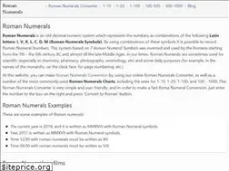 Sites similar to romannumerals.org