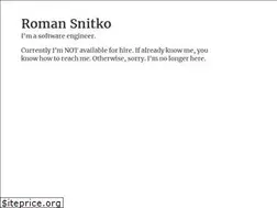 Sites similar to romansnitko.com