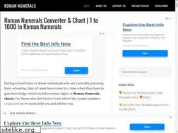 Sites similar to romansnumerals.net