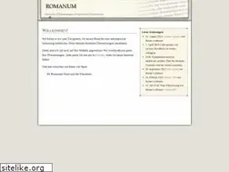 Sites similar to romanum.de