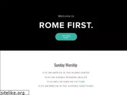 Sites similar to romefirst.org