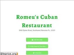 Sites similar to romeuscubanrestaurant.com