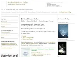 Sites similar to ronald-henss-verlag.de