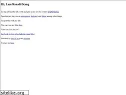 Sites similar to ronaldkang.com