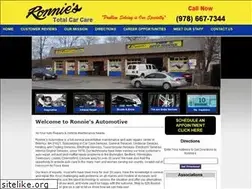 Sites similar to ronniesautomotive.com