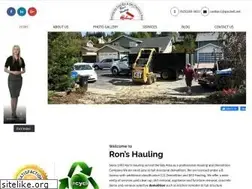 Sites similar to rons-hauling.com