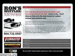 Sites similar to ronsmufflershop.com