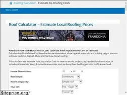 Sites similar to roofcalc.org