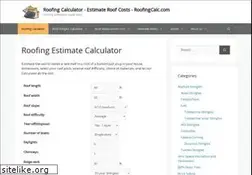 Sites similar to roofingcalc.com