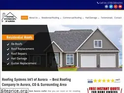 Sites similar to roofingsystemsaurora.com