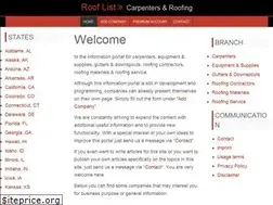 Sites similar to rooflist.us