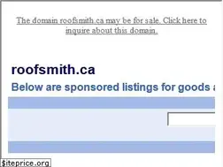 Sites similar to roofsmith.ca