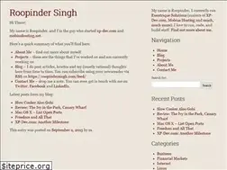 Sites similar to roopindersingh.com