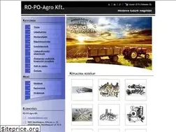 Sites similar to ropoagro.hu