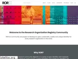 Sites similar to ror.org