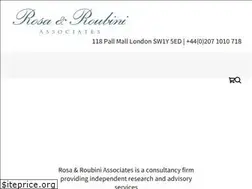 Sites similar to rosa-roubini-associates.com