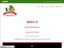 Sites similar to rosasitalianrestaurant.com