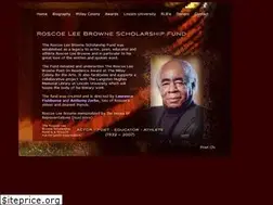 Sites similar to roscoeleebrownescholarshipfund.com