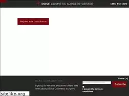 Sites similar to rosecosmeticsurgery.com