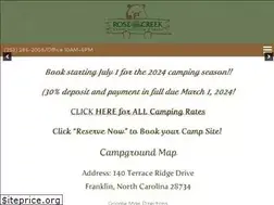 Sites similar to rosecreekcamping.com