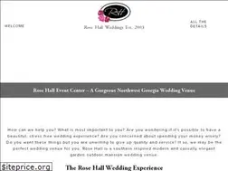 Sites similar to rosehalleventcenter.com
