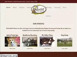 Sites similar to rosehillpetresort.com