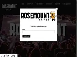 Sites similar to rosemounthotel.com.au