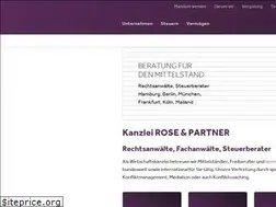 Sites similar to rosepartner.de
