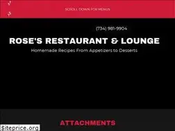 Sites similar to rosesrestaurant.org
