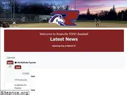 Sites similar to rosevilleponybaseball.com