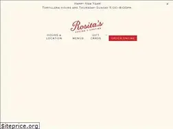 Sites similar to rositasrestaurant.com