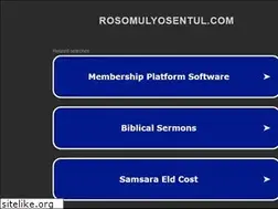 Sites similar to rosomulyosentul.com
