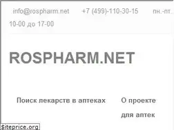 Sites similar to rospharm.net